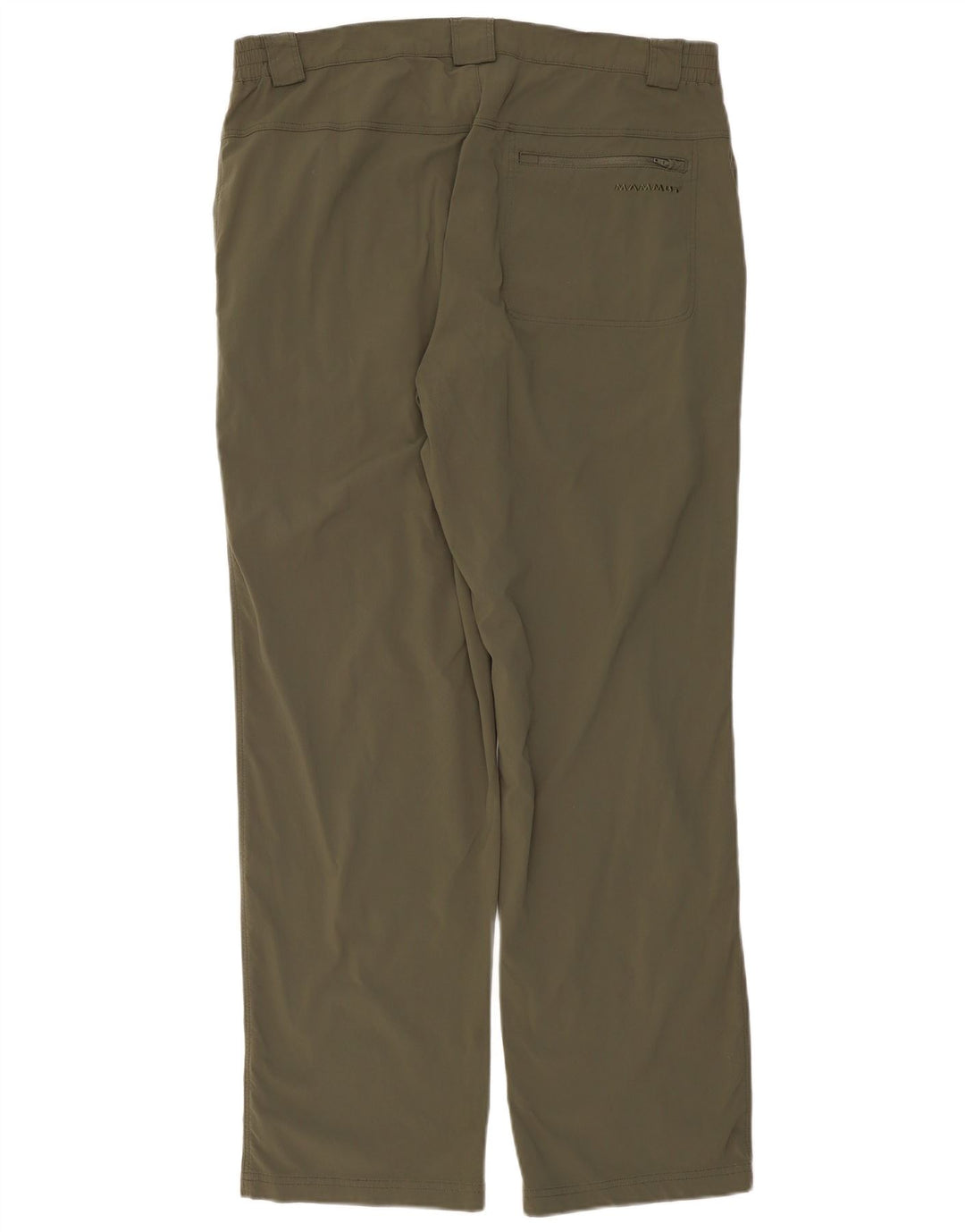 MAMMUT Mens Straight Hiking Trousers IT 54 2XL W36 L32 Khaki Nylon