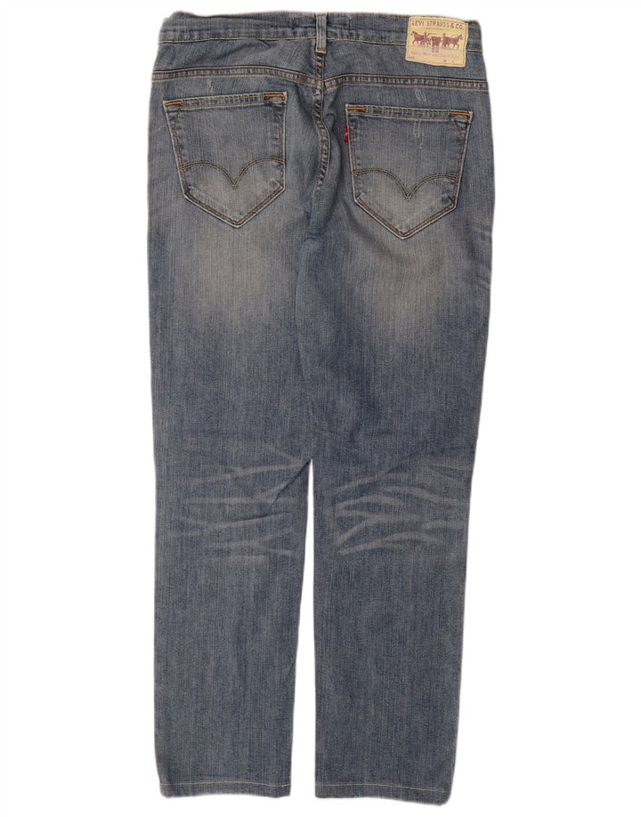 LEVI'S Mens 519 Distressed Slim Jeans W33 L31 Blue Cotton