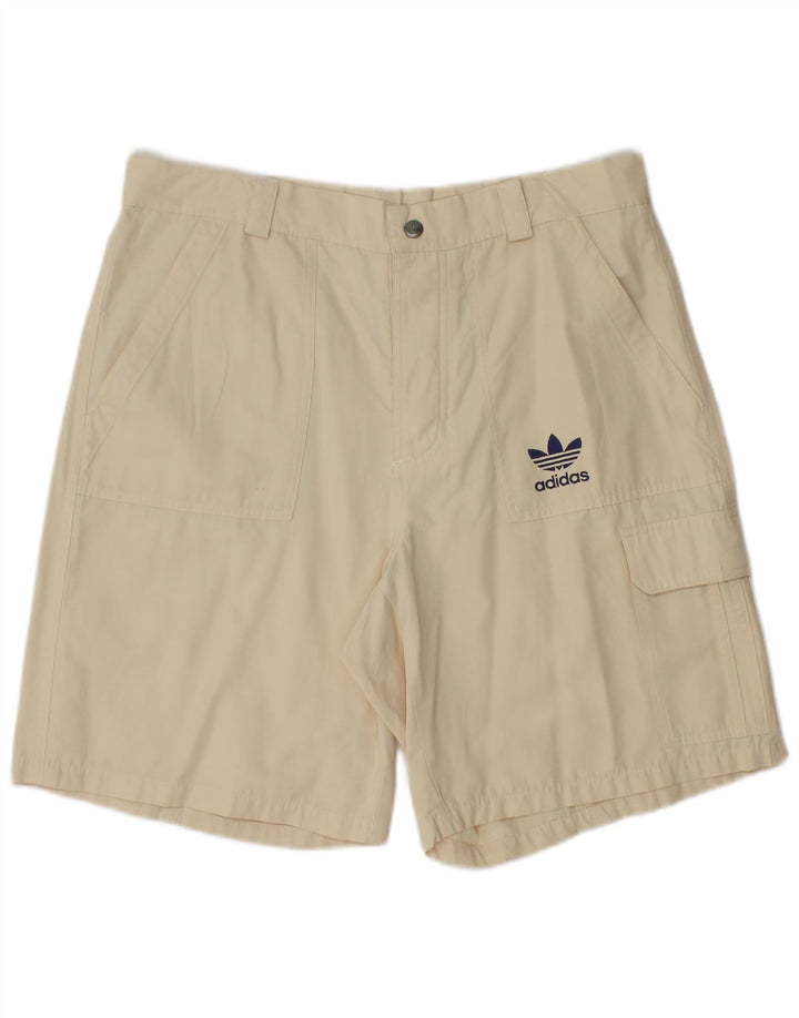 Adidas Mens Cargo Shorts Medium W32  Beige Cotton