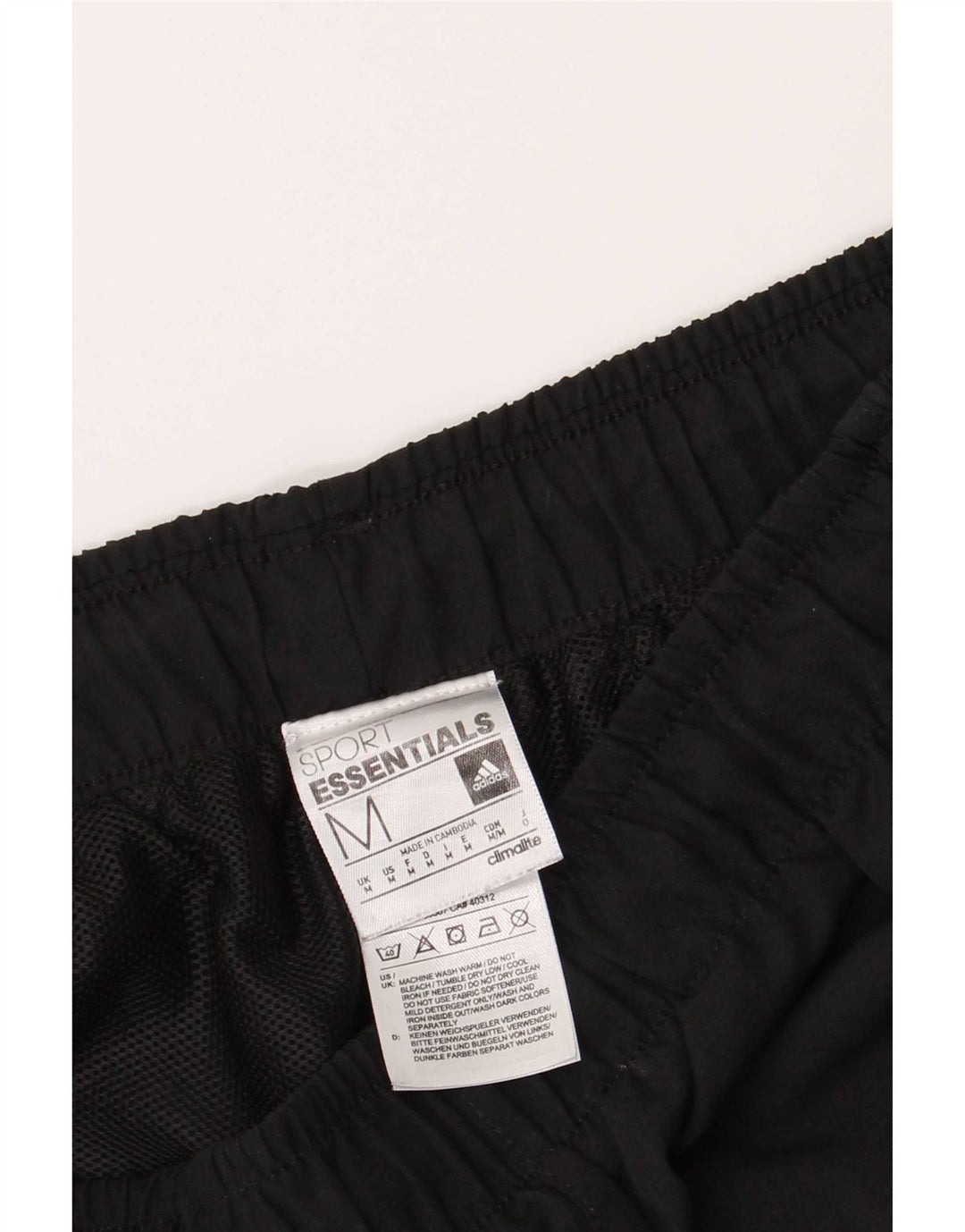 Adidas Mens Climalite Sport Shorts Medium Black Polyester