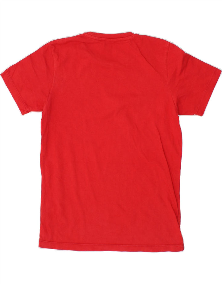 WOOLRICH Boys Graphic T-Shirt Top 9-10 Years Red Vintage Woolrich and Second-Hand Woolrich from Messina Hembry 