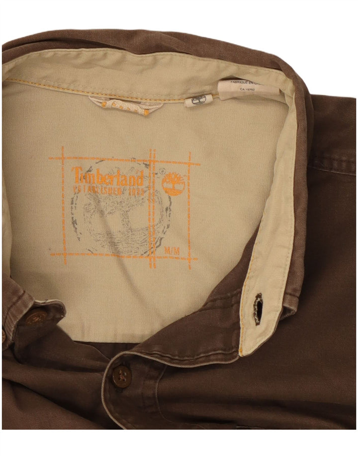 Timberland Mens Shirt Medium Brown