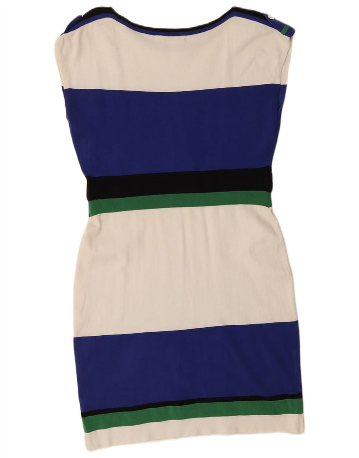 Karen Millen Womens Oversized Sheath Dress US 4 Small Multicoloured Striped