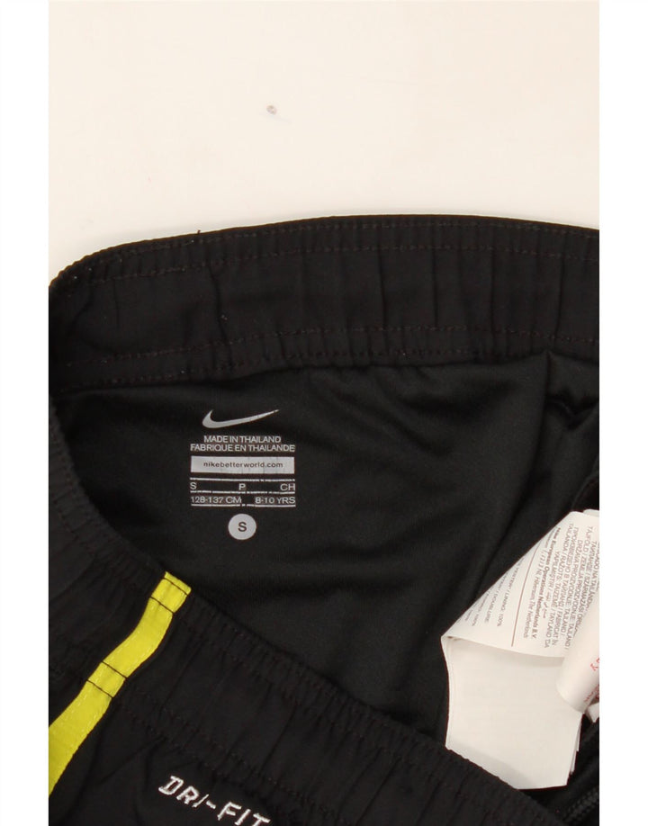 NIKE Boys Barcelona Sport Shorts 8-9 Years Small Black Polyester Vintage Nike and Second-Hand Nike from Messina Hembry 