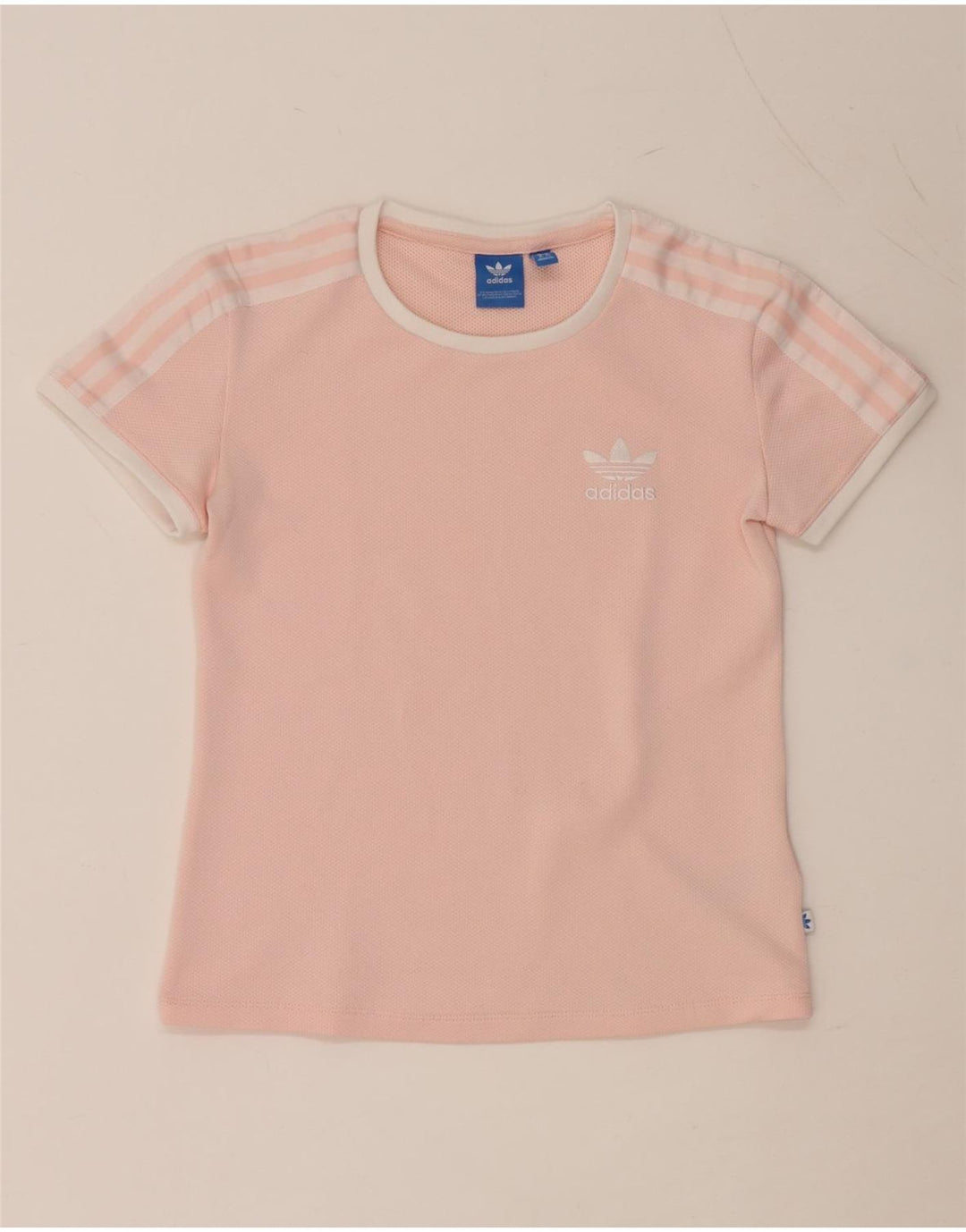 ADIDAS Womens T-Shirt Top UK 8 Small Pink Polyester