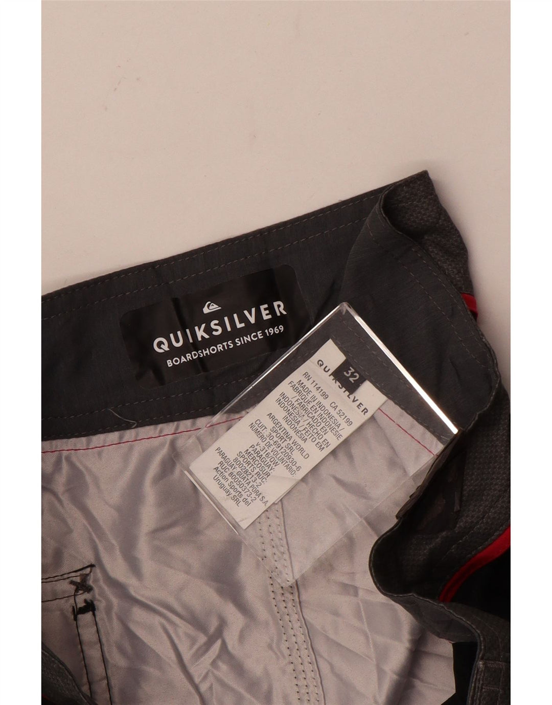 Quiksilver Mens Swimming Shorts Medium  Black Floral Polyester