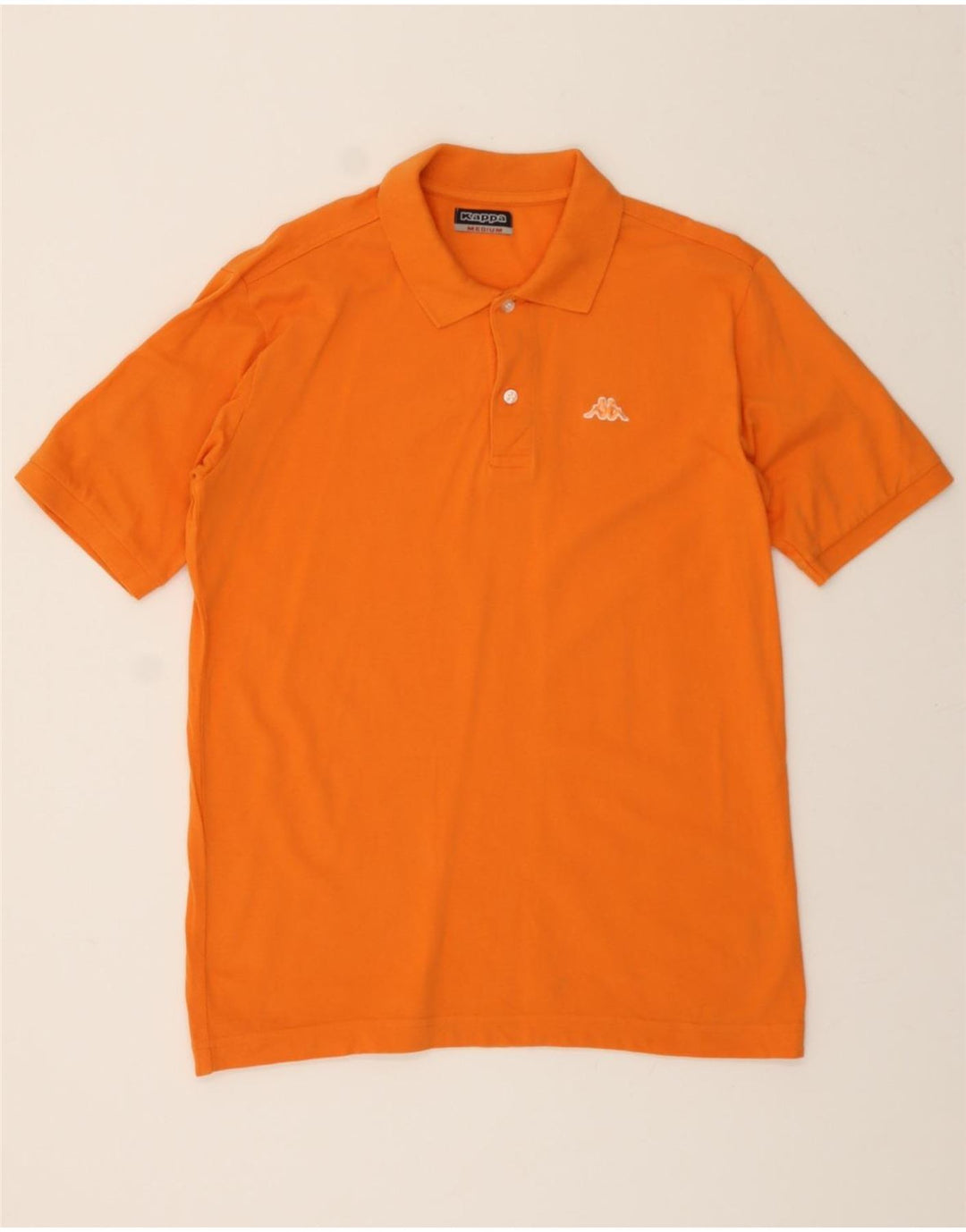 KAPPA Mens Polo Shirt Medium Orange Cotton Vintage Kappa and Second-Hand Kappa from Messina Hembry 