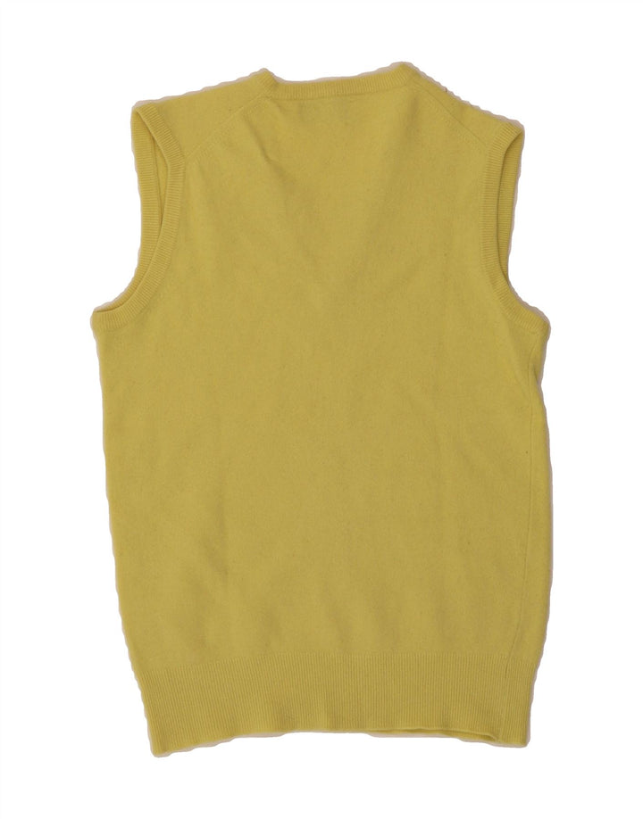 BRYANT Womens Vest Tank Top EU 40 Medium Yellow Lambswool Vintage Bryant and Second-Hand Bryant from Messina Hembry 