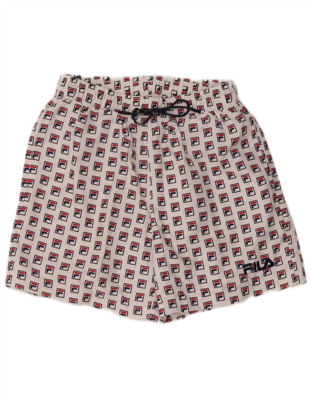 FILA Mens Graphic Swimming Shorts XS  White Polyester
