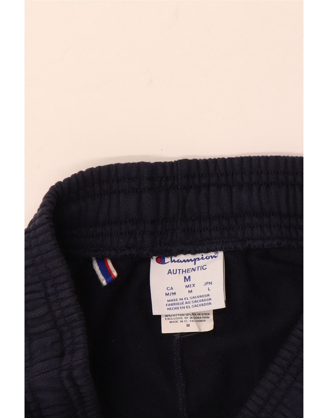 Champion Mens Graphic Tracksuit Trousers Joggers Medium  Navy Blue Cotton