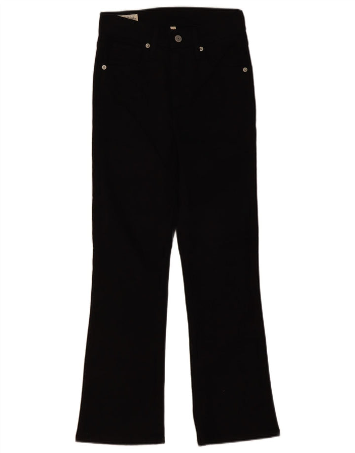 LEVI'S Womens Bootcut Jeans W24 L26 Black Cotton