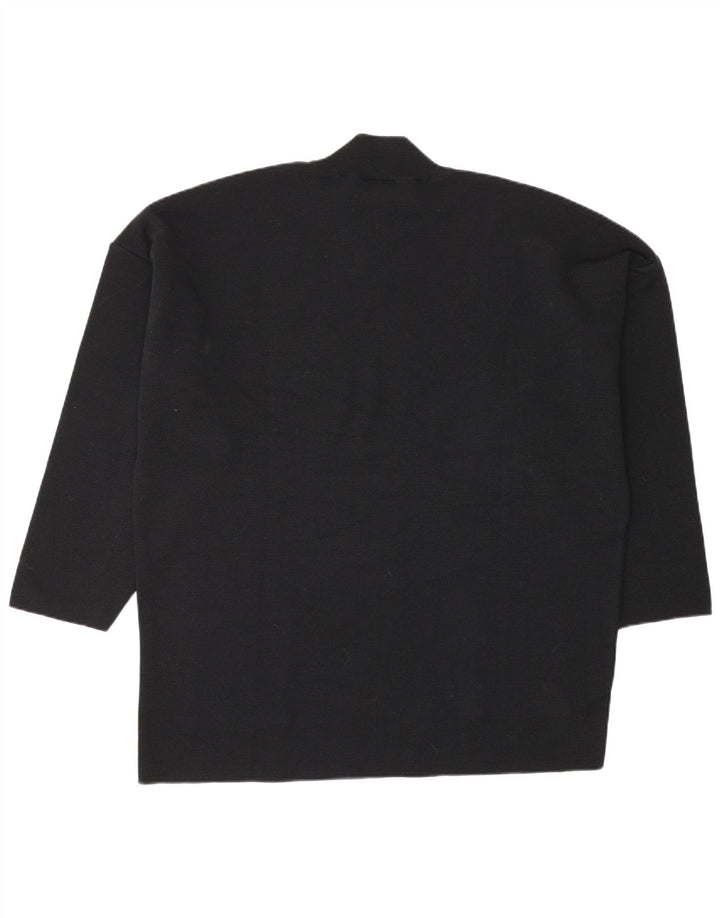 Arnaud & Thierry Gillier Womens Turtle Neck Jumper Sweater UK 14 Medium Bla