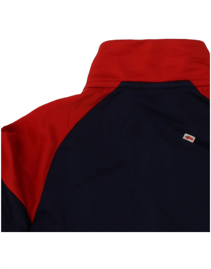 Puma Boys Graphic Tracksuit Top Jacket 7-8 Years Navy Blue Colourblock