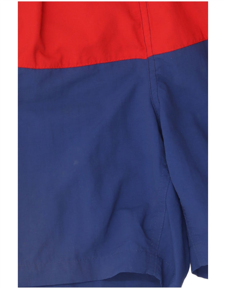 FRED PERRY Mens Swimming Shorts Large  Multicoloured Colourblock Nylon