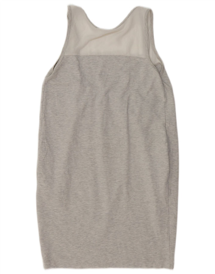 ZARA Womens Sleeveless Basic Dress UK 10 Small Grey