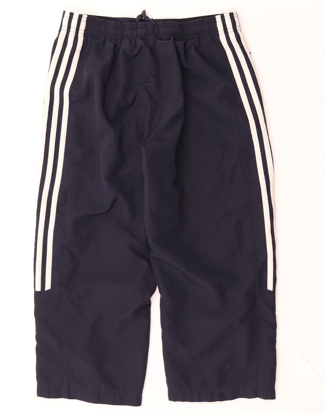 Adidas Womens Capri Tracksuit Trousers UK 10 Small Navy Blue Polyester
