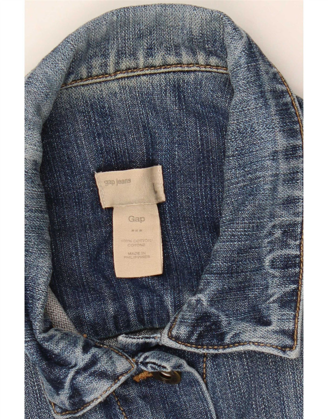 Gap Womens Denim Jacket UK 16 Large Blue Cotton