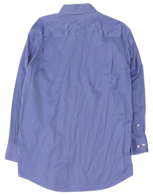 Nautica Mens Shirt Size 15 1/2 Medium Blue Cotton