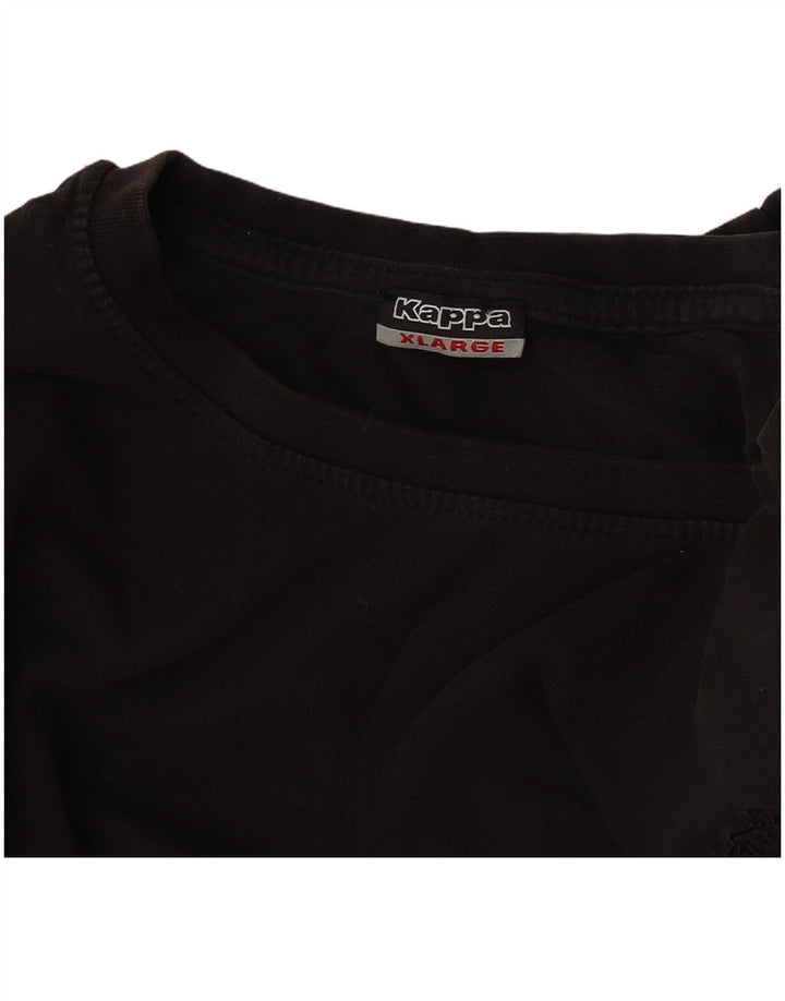 Kappa Mens T-Shirt Top XL Black