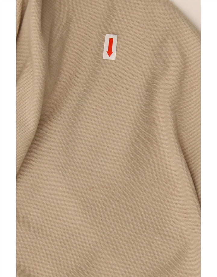 KAPPA Mens Long Sleeve Polo Shirt Medium Beige Cotton