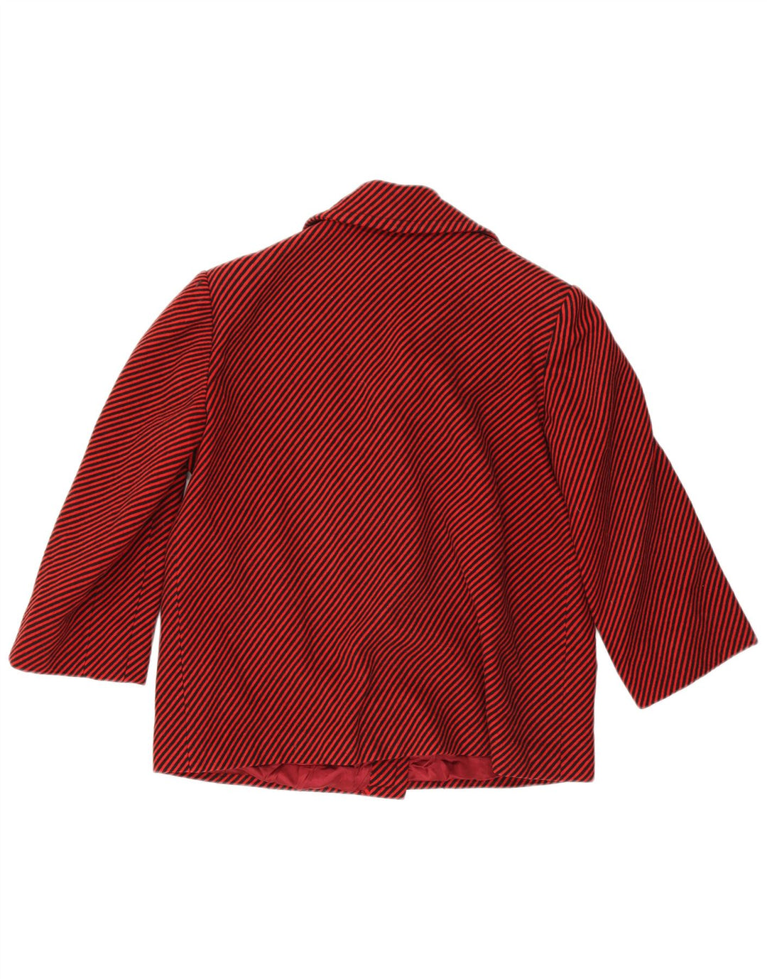 Vintage Womens 3 Button Blazer Jacket UK 18 XL Red Pinstripe
