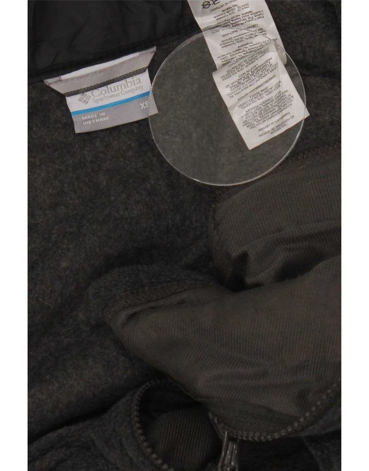 Columbia Mens Fleece Jacket UK 34 XS Grey Polyester