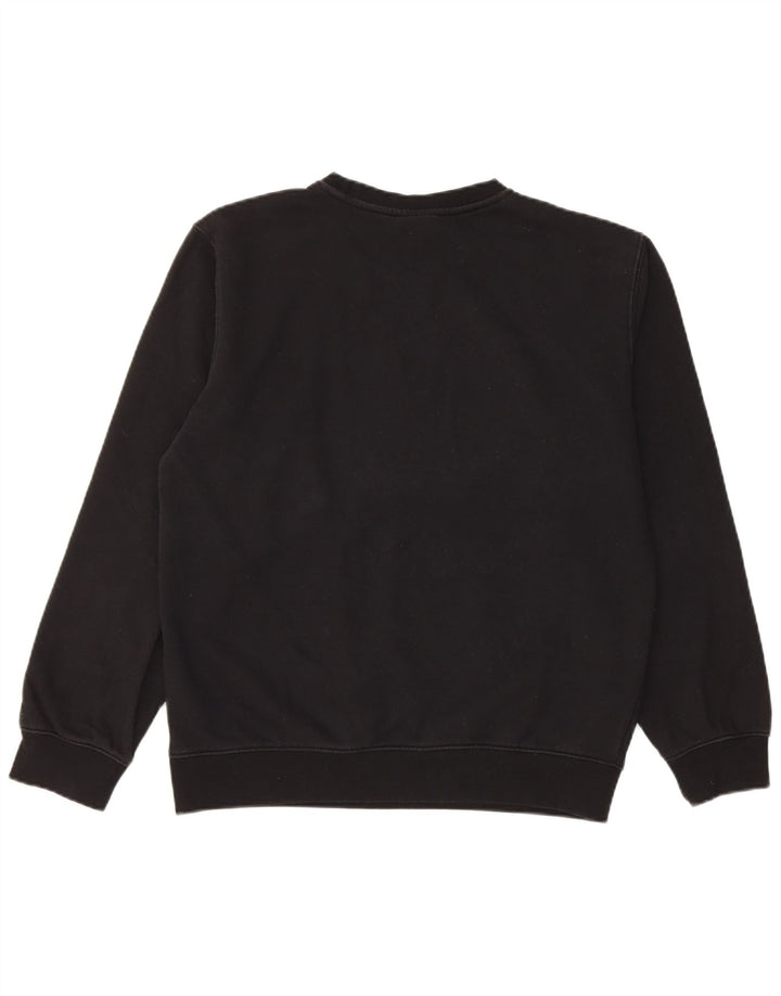 Champion Womens Sweatshirt Jumper UK 12 Medium Black Cotton