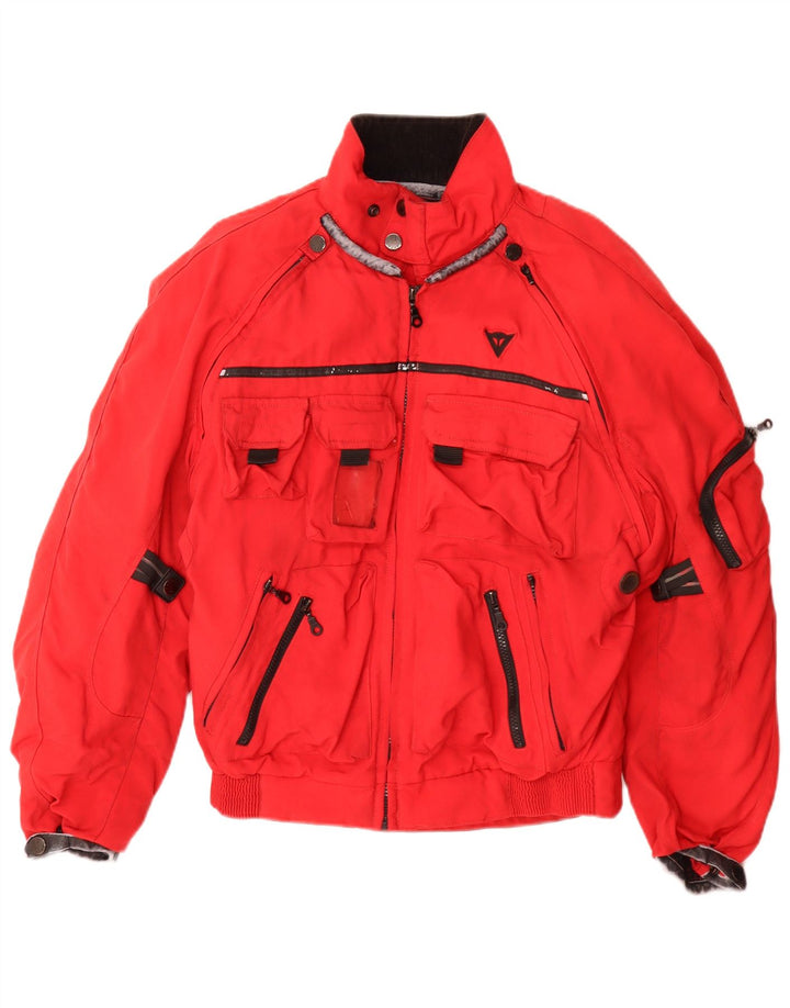 Dainese Mens Racer Jacket Size 50 Medium Red Nylon