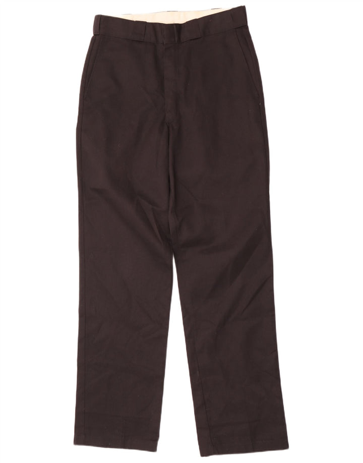 Dickies Mens Straight Chino Trousers W32 L34 Black Polyester