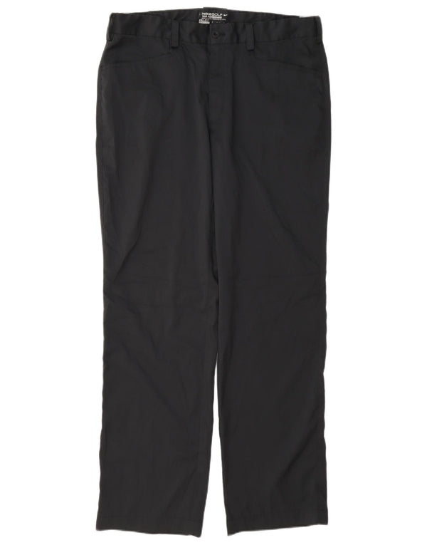 Nike Mens Golf Straight Casual Trousers W34 L31 Navy Blue Polyester
