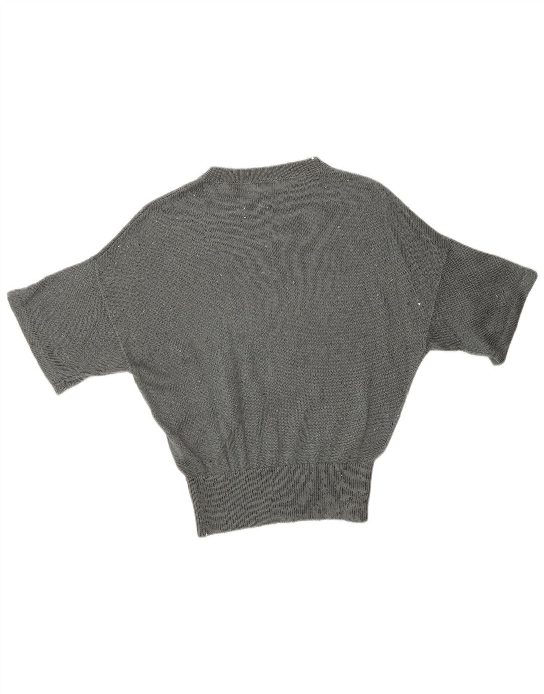 BRUNELLO CUCINELLI Womens Crew Neck Jumper Sweater UK 12 Medium Grey
