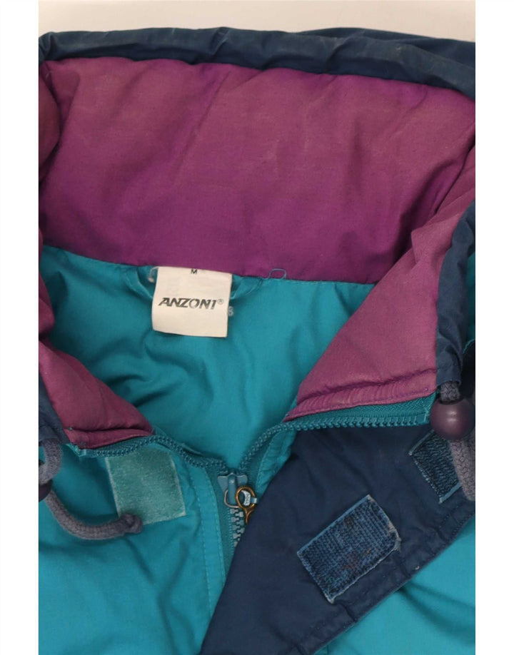 Anzoni Mens Loose Fit Ski Jacket UK 38 Medium Multicoloured Colourblock