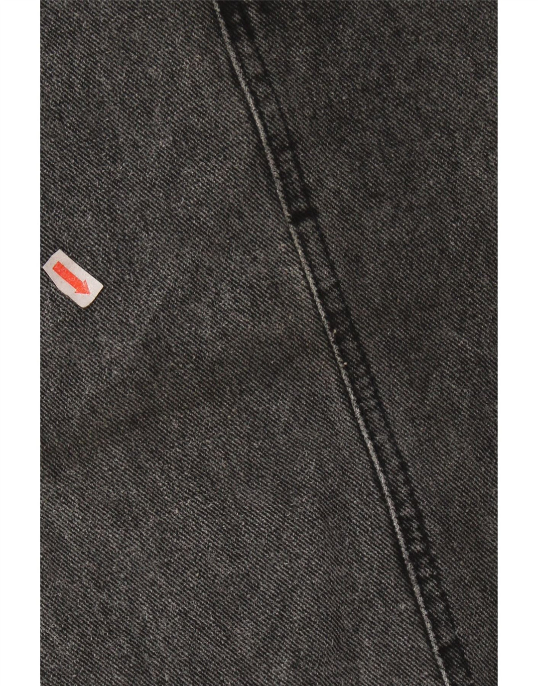 VINTAGE Womens Denim Skirt W26 Small Grey Cotton