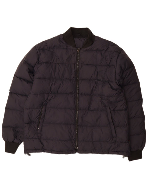 INVICTA Mens Padded Jacket UK 42 XL Navy Blue Polyamide