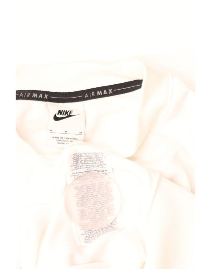 NIKE Mens Air Max Graphic Sweatshirt Jumper Medium White Polyester
