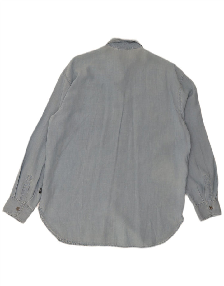Krizia Jeans Womens Shirt IT 42 Medium Blue