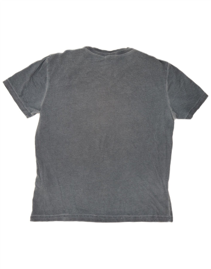 Diadora Mens Graphic T-Shirt Top Medium Grey Cotton
