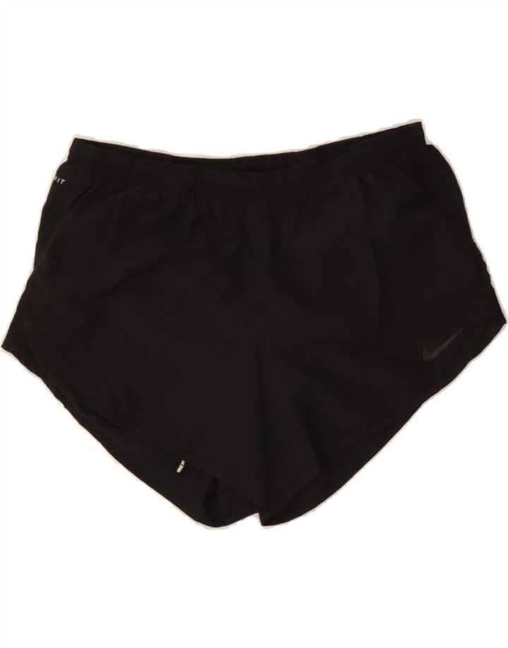 NIKE Womens Dri Fit Sport Shorts UK 14 Medium Black Polyester Vintage Nike and Second-Hand Nike from Messina Hembry 