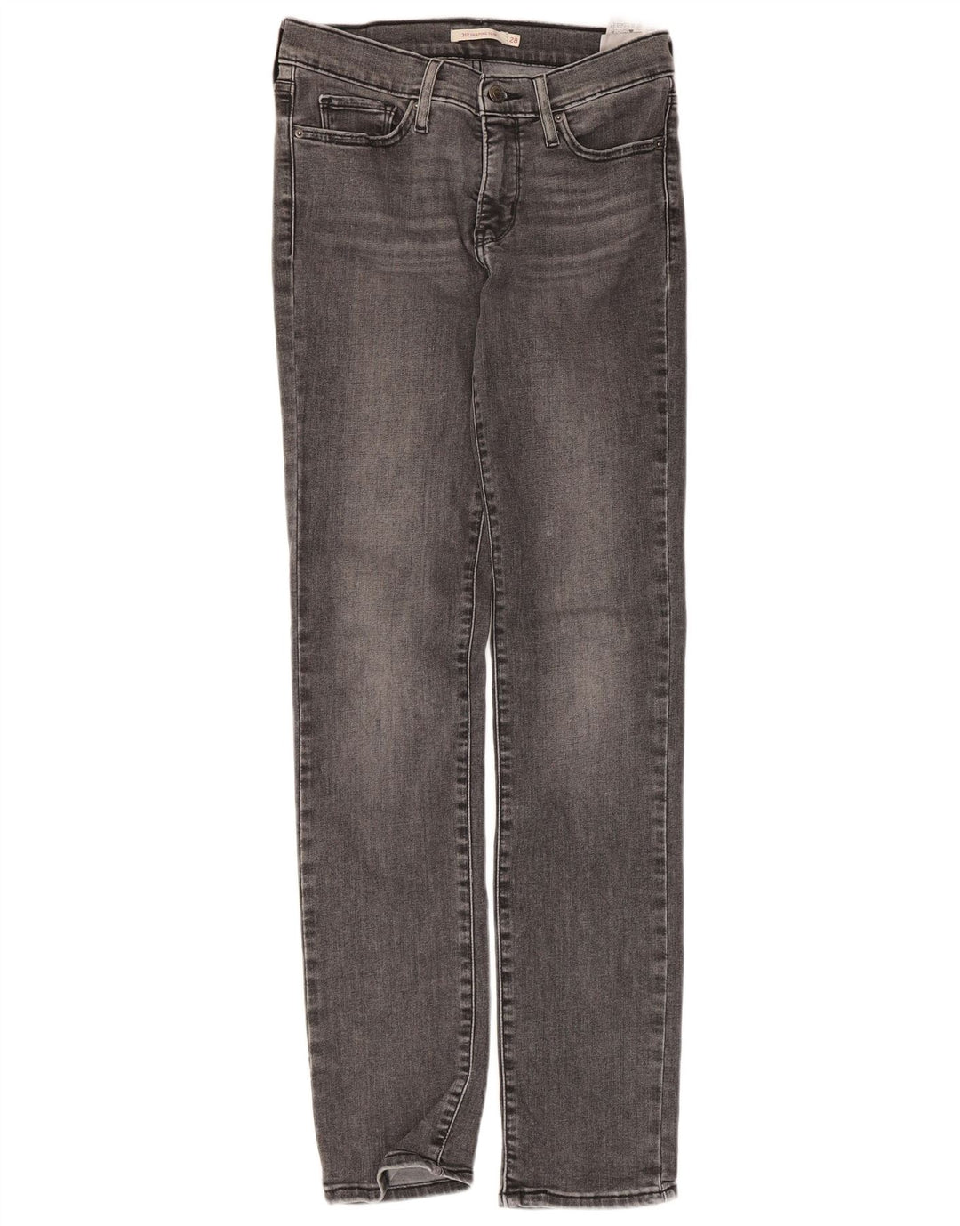 Levi's Womens 312 Shaping Slim Jeans W28 L32 Grey Cotton