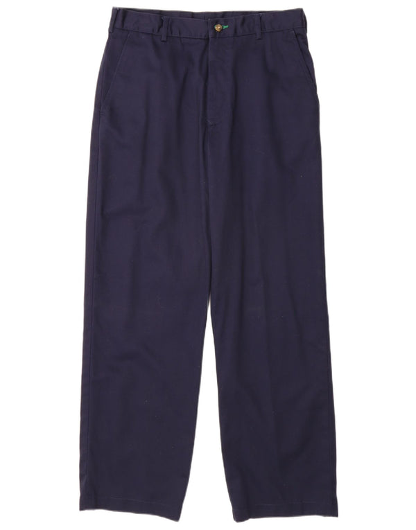 TOMMY HILFIGER Mens Straight Chino Trousers W32 L30 Navy Blue