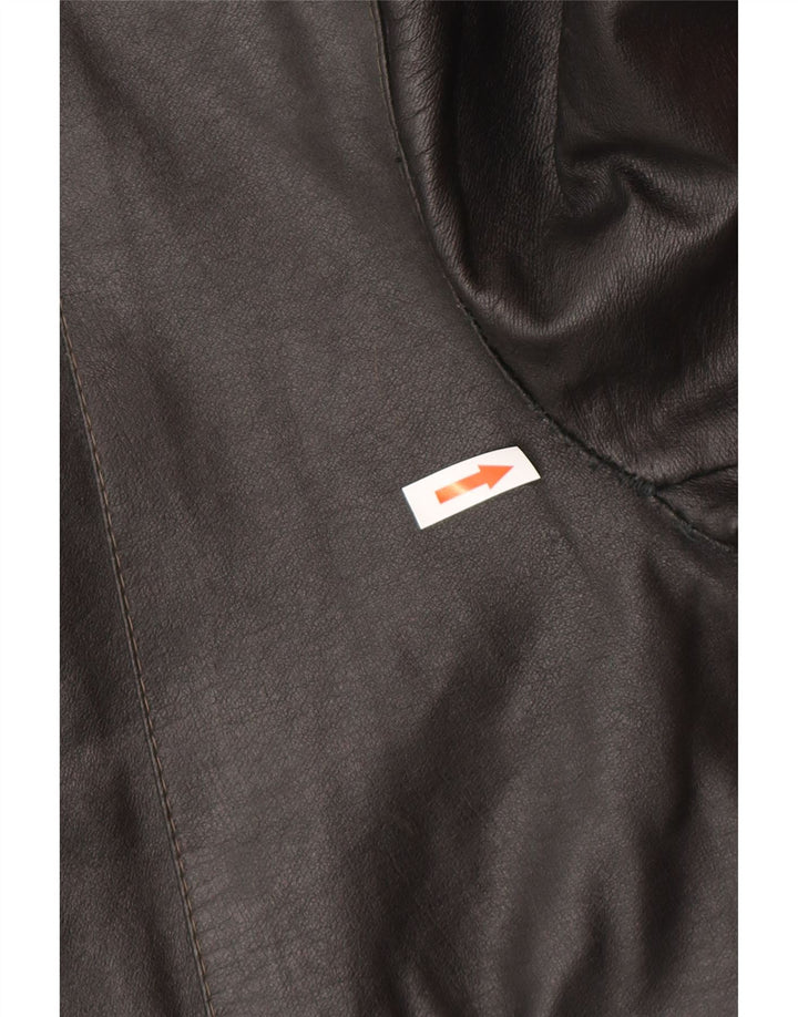 Vintage Mens Leather Biker Jacket UK 38 Medium Black