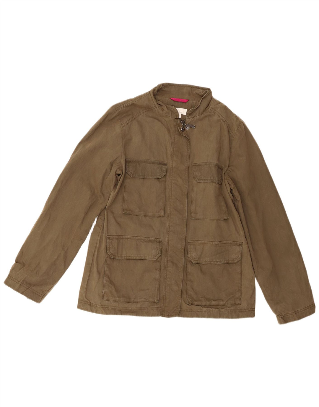 Boden Womens Utility Jacket UK 12 Medium  Khaki Cotton