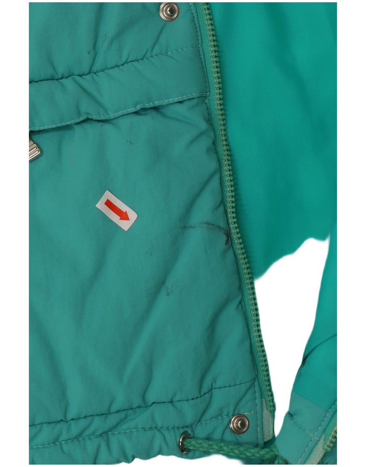 ELLESSE Mens Padded Jacket IT 54 2XL Turquoise Nylon 80s