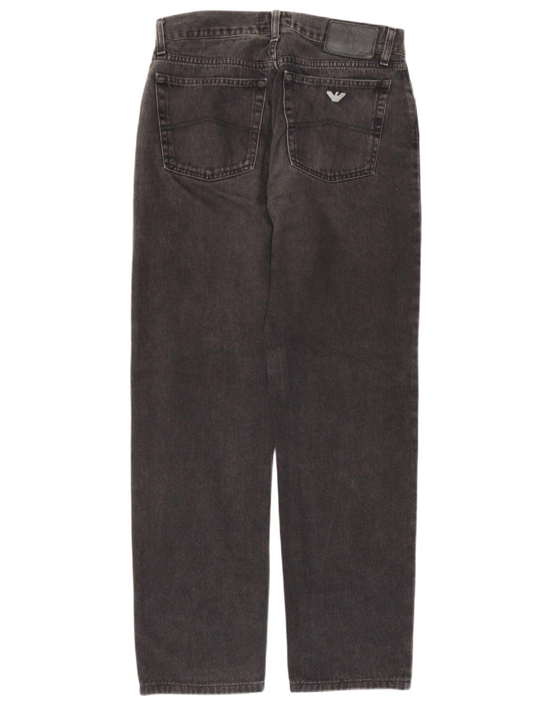 Armani Mens Straight Jeans W32 L31 Grey Cotton