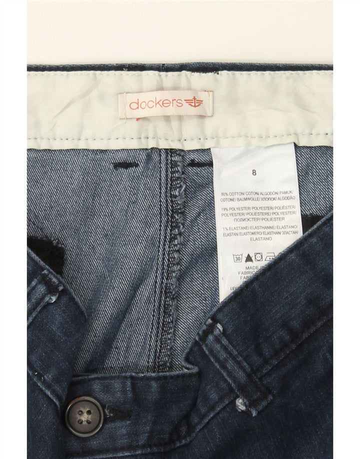 DOCKERS Womens Denim Shorts US 8 Medium W30 Navy Blue Cotton Vintage Dockers and Second-Hand Dockers from Messina Hembry 