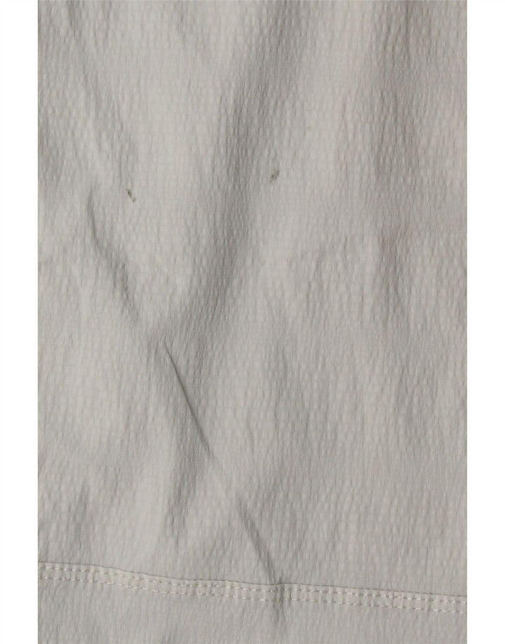 ATHLETA Womens Straight Cropped Trousers US 12 Large W32 L24 White Nylon