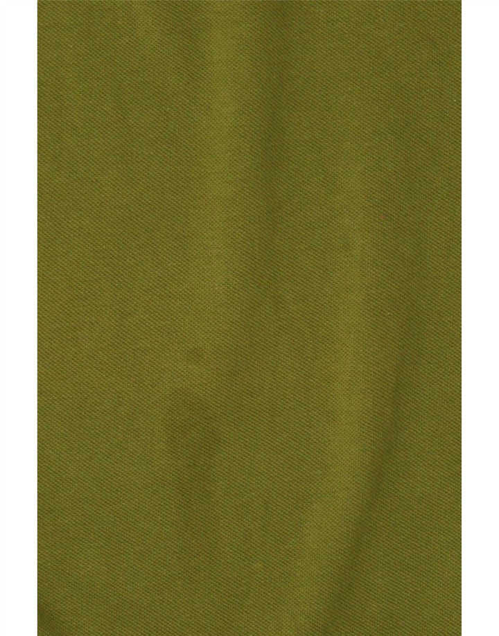 Sergio Tacchini Mens Polo Shirt Large Khaki Cotton