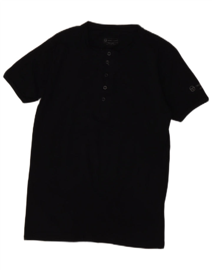 SERGIO TACCHINI Mens T-Shirt Top Small Black Cotton