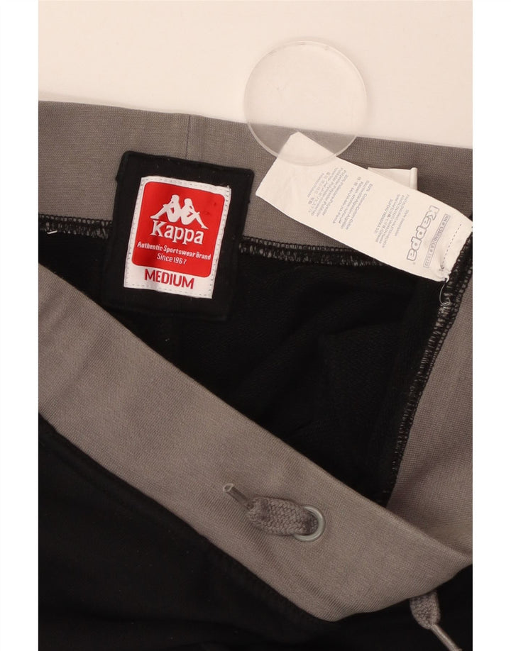 Kappa Womens Tracksuit Trousers Joggers UK 14 Medium  Black Cotton
