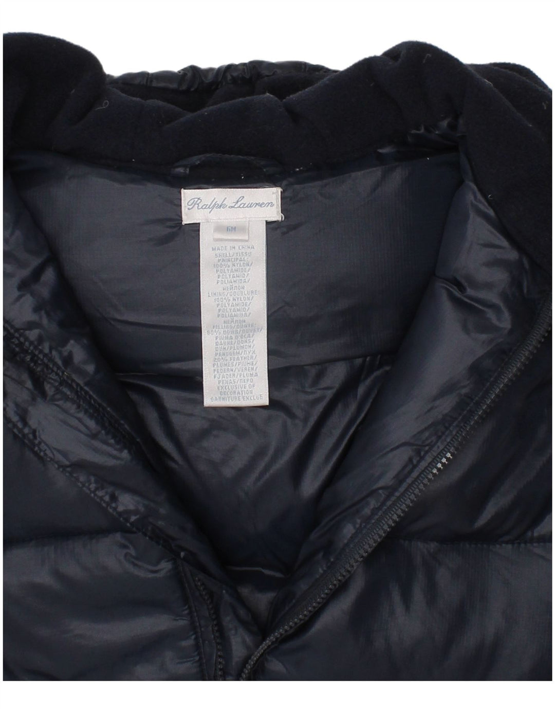 Ralph Lauren Baby Boys Hooded Padded Jumpsuit 3-6 Months Navy Blue Winter